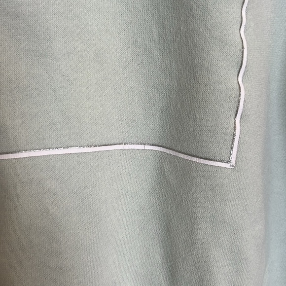 Aeropostale Light Green Y2K Aero Pullover Cropped Boxy Hoodie XXL - Picture 3 of 13